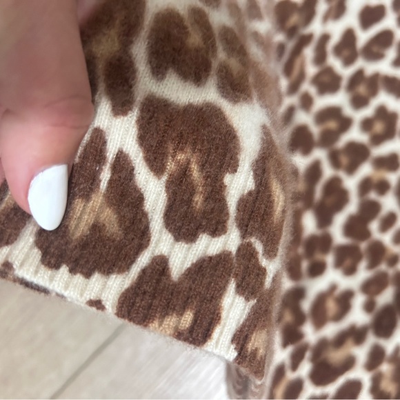 J.Crew Leopard Print Cashmere Sweater - Picture 6 of 7